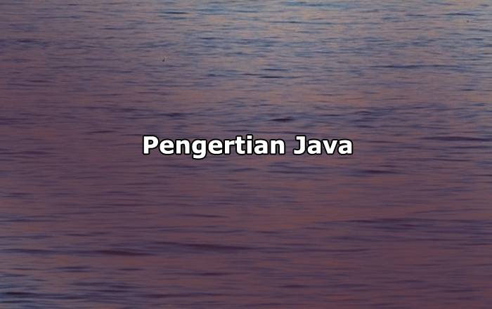 Pengertian Java